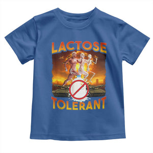 Funny Lactose Tolerant Toddler T Shirt Ironic Sarcastic Funny Humor Cringe Meme TS11 Royal Blue Print Your Wear
