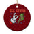 Funny 67 Xmas Ceramic Ornament Six Seven Meme Santa Skeleton Hands Gesture Gen Alpha TS11 1pc Red Print Your Wear
