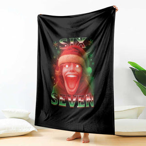 67 Six Seven Christmas Meme Throw Blanket The Mason 67 Kid Gen Alpha Slang TS11 Print Your Wear