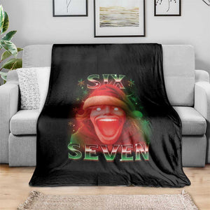 67 Six Seven Christmas Meme Throw Blanket The Mason 67 Kid Gen Alpha Slang TS11 Print Your Wear