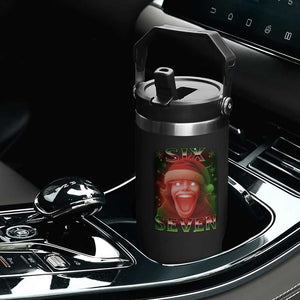 67 Six Seven Christmas Meme Flip Straw Tumbler The Mason 67 Kid Gen Alpha Slang TS11 Print Your Wear