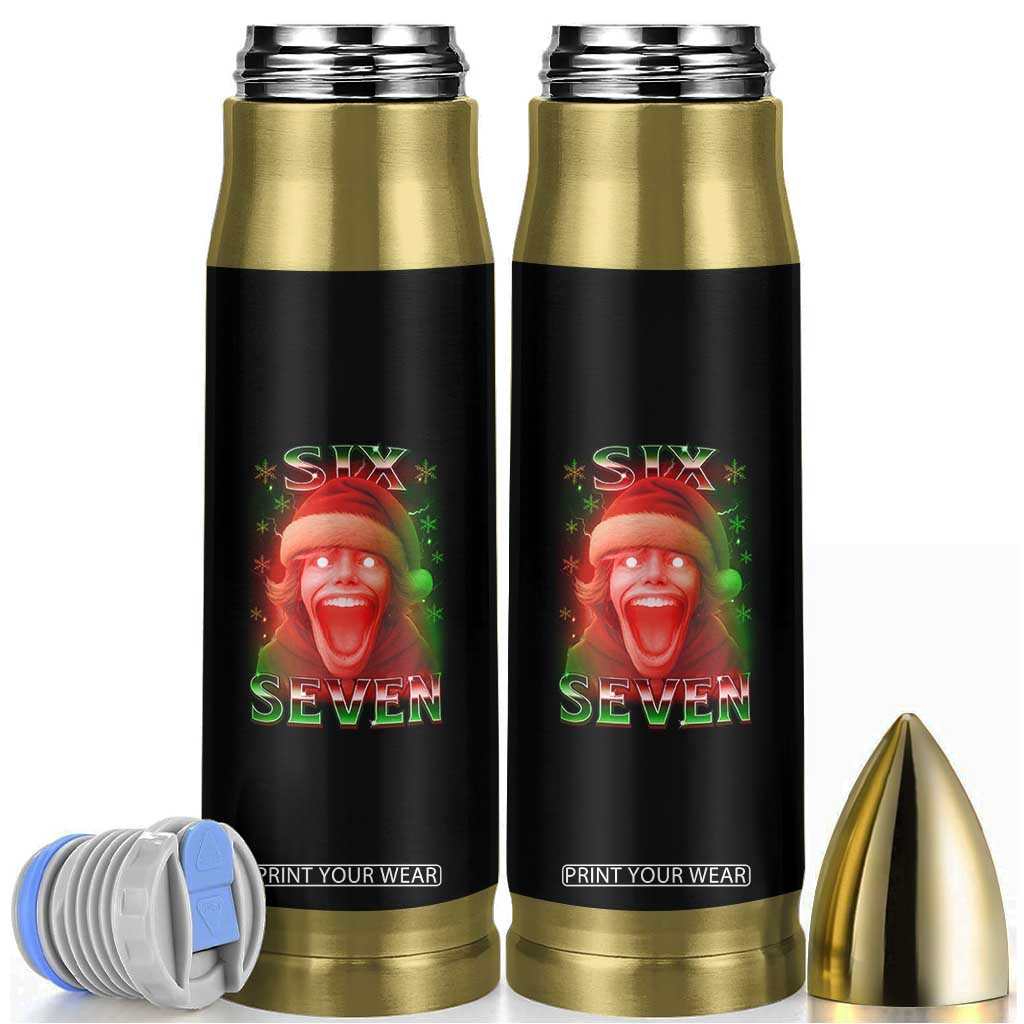 67 Six Seven Christmas Meme Bullet Tumbler The Mason 67 Kid Gen Alpha Slang TS11 Black Print Your Wear