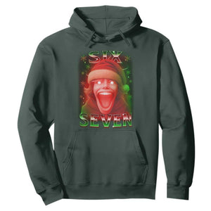67 Six Seven Christmas Meme Hoodie The Mason 67 Kid Gen Alpha Slang TS11 Dark Forest Green Print Your Wear