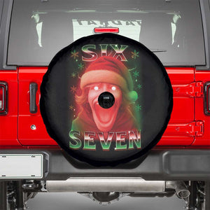 67 Six Seven Christmas Meme Spare Tire Cover The Mason 67 Kid Gen Alpha Slang TS11 Black Print Your Wear
