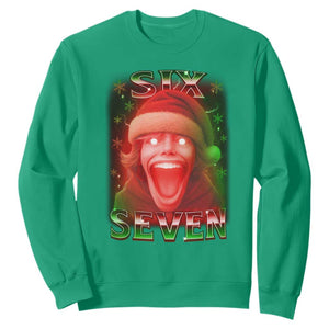 67 Six Seven Christmas Meme Sweatshirt The Mason 67 Kid Gen Alpha Slang TS11 Irish Green Print Your Wear
