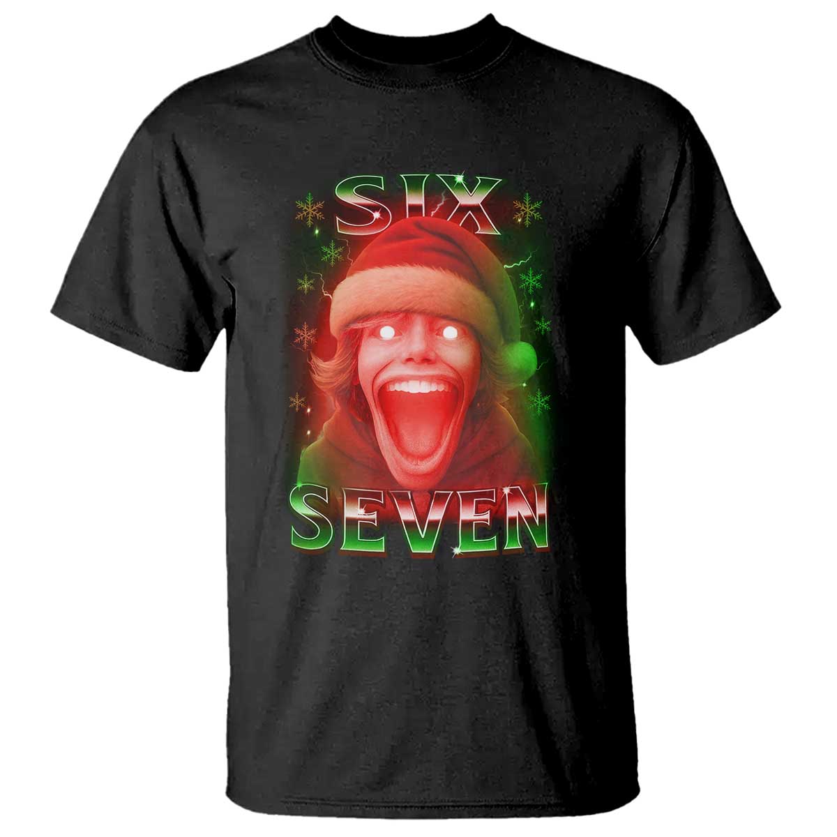 67 Six Seven Christmas Meme T Shirt The Mason 67 Kid Gen Alpha Slang TS11 Black Print Your Wear