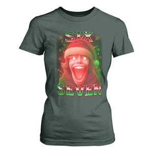 67 Six Seven Christmas Meme T Shirt For Women The Mason 67 Kid Gen Alpha Slang TS11 Dark Forest Green Print Your Wear