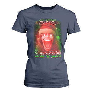 67 Six Seven Christmas Meme T Shirt For Women The Mason 67 Kid Gen Alpha Slang TS11 Navy Print Your Wear