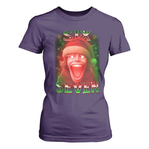 67 Six Seven Christmas Meme T Shirt For Women The Mason 67 Kid Gen Alpha Slang TS11 Purple Print Your Wear