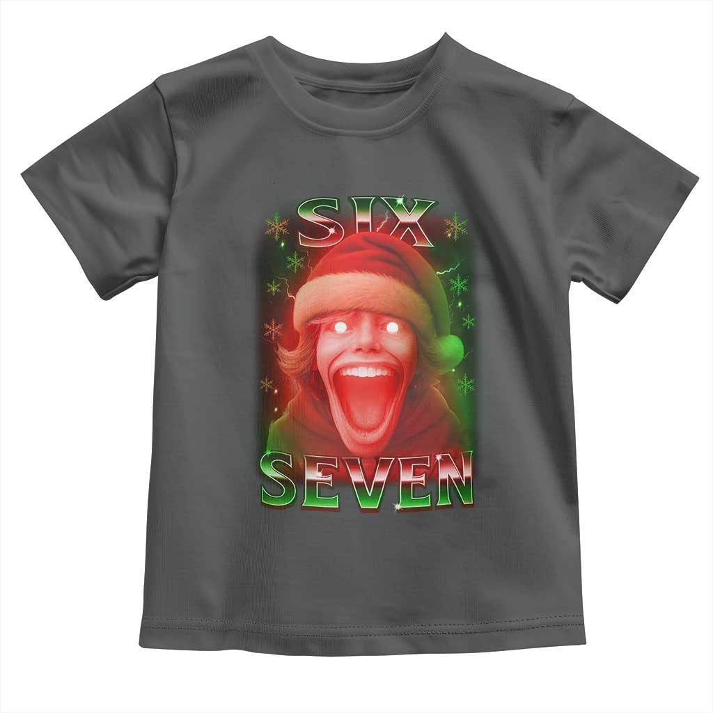 67 Six Seven Christmas Meme Toddler T Shirt The Mason 67 Kid Gen Alpha Slang TS11 Dark Heather Print Your Wear