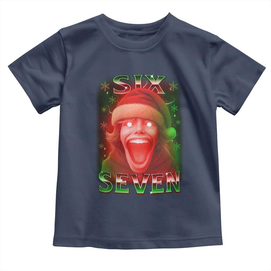 67 Six Seven Christmas Meme Toddler T Shirt The Mason 67 Kid Gen Alpha Slang TS11 Navy Print Your Wear