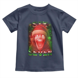 67 Six Seven Christmas Meme Toddler T Shirt The Mason 67 Kid Gen Alpha Slang TS11 Navy Print Your Wear