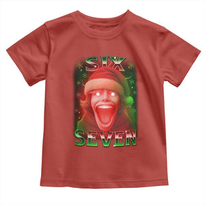 67 Six Seven Christmas Meme Toddler T Shirt The Mason 67 Kid Gen Alpha Slang TS11 Red Print Your Wear