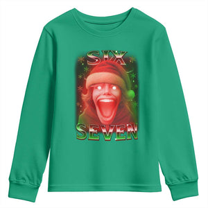 67 Six Seven Christmas Meme Youth Sweatshirt The Mason 67 Kid Gen Alpha Slang TS11 Irish Green Print Your Wear