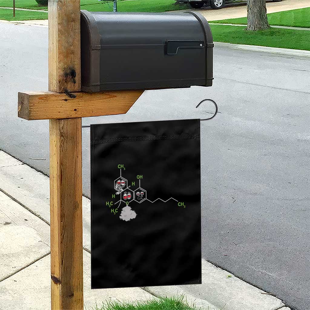 Cannabis Weed Garden Flag Molecule THC Marijuana Stoner TS11 Print Your Wear