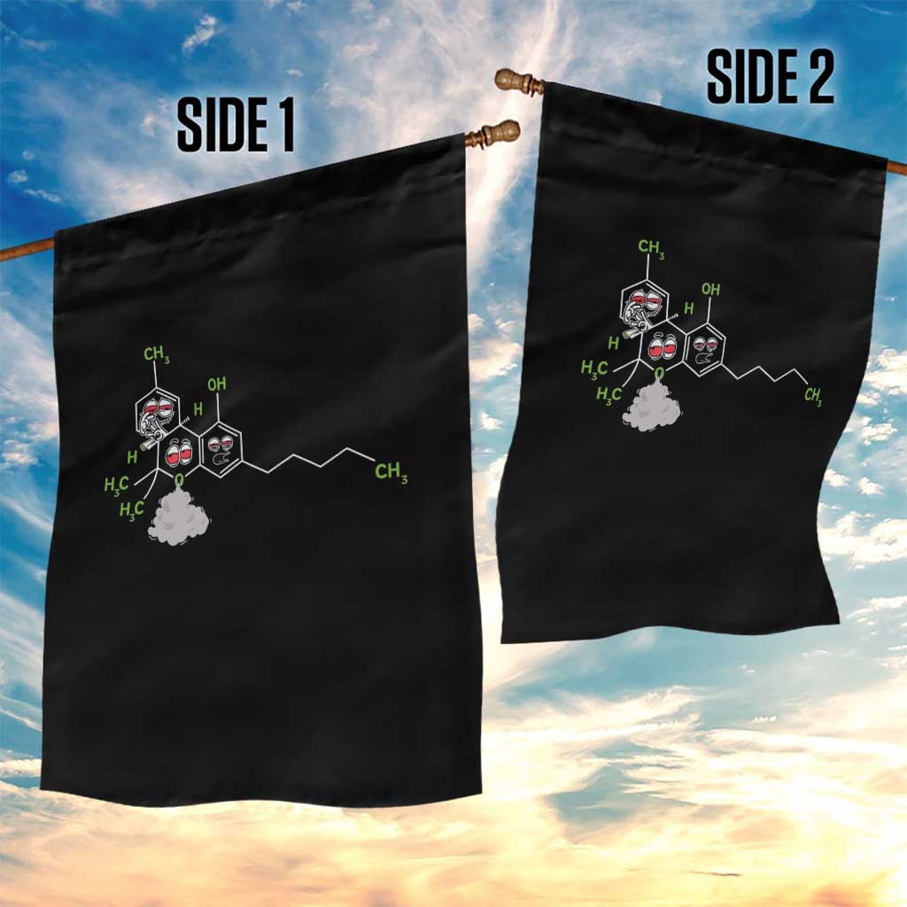 Cannabis Weed Garden Flag Molecule THC Marijuana Stoner TS11 Print Your Wear