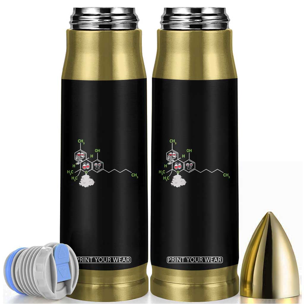 Cannabis Weed Bullet Tumbler Molecule THC Marijuana Stoner TS11 Black Print Your Wear