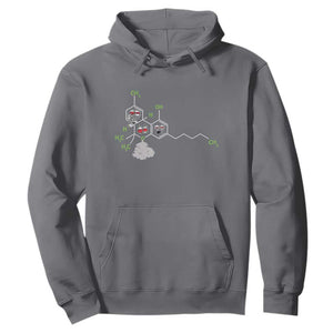 Cannabis Weed Hoodie Molecule THC Marijuana Stoner TS11 Charcoal Print Your Wear