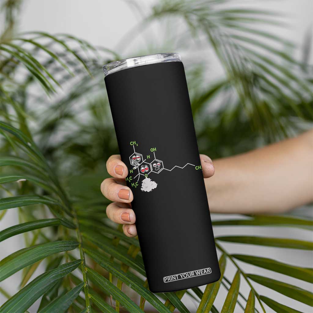 Cannabis Weed Skinny Tumbler Molecule THC Marijuana Stoner TS11 Print Your Wear