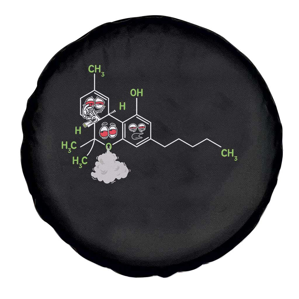 Cannabis Weed Spare Tire Cover Molecule THC Marijuana Stoner TS11 Print Your Wear