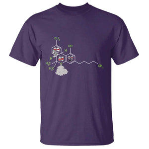 Cannabis Weed T Shirt Molecule THC Marijuana Stoner TS11 Purple Print Your Wear