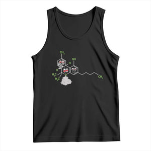 Cannabis Weed Tank Top Molecule THC Marijuana Stoner TS11 Black Print Your Wear