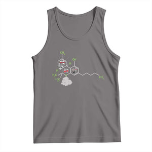 Cannabis Weed Tank Top Molecule THC Marijuana Stoner TS11 Deep Heather Print Your Wear