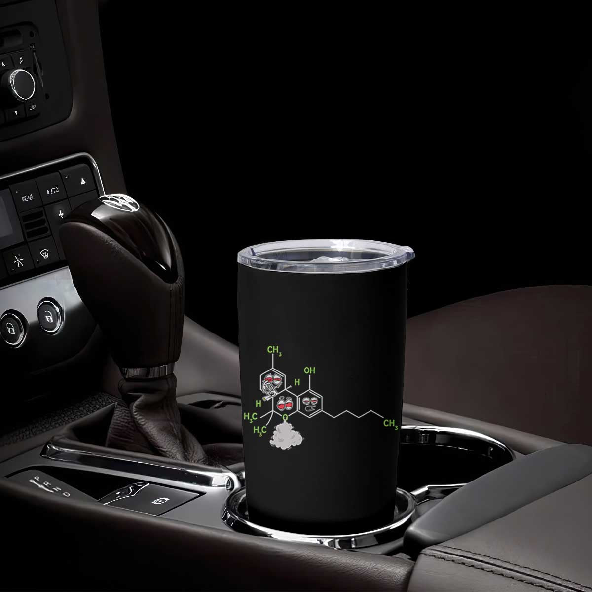 Cannabis Weed Tumbler Cup Molecule THC Marijuana Stoner TS11 Print Your Wear