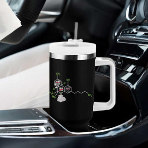 Cannabis Weed Tumbler With Handle Molecule THC Marijuana Stoner TS11 Print Your Wear