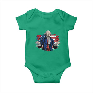 Funny George Washington 67 Baby Onesie Six Seven Meme Gen Alpha Slang TS11 Irish Green Print Your Wear