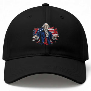 Funny George Washington 67 Baseball Cap Six Seven Meme Gen Alpha Slang