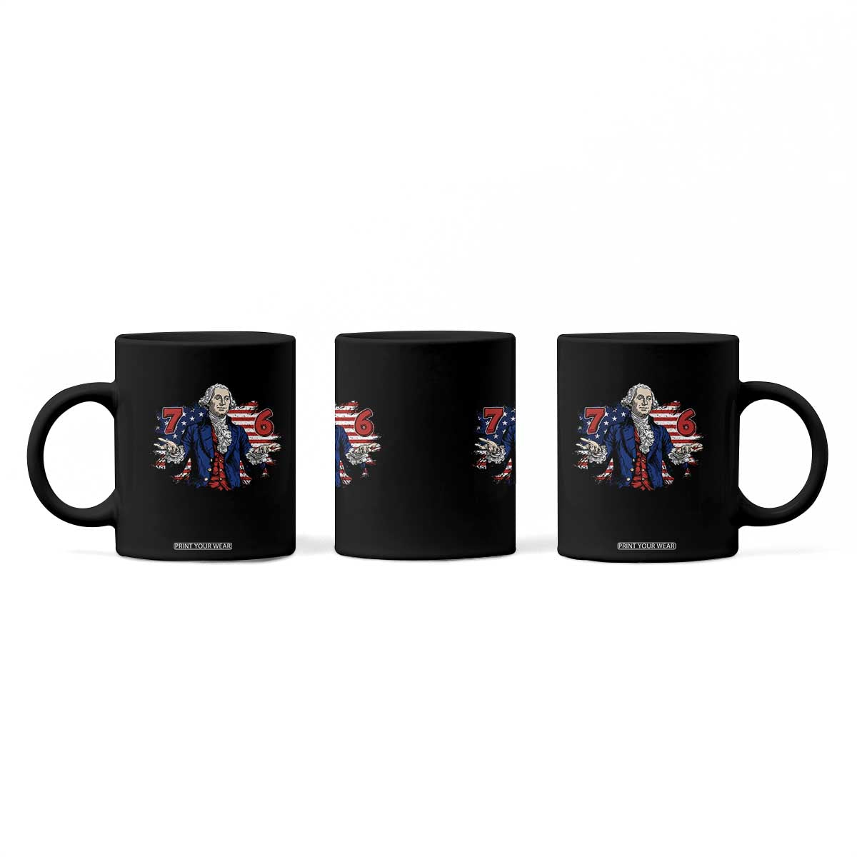 Funny George Washington 67 Coffee Mug Six Seven Meme Gen Alpha Slang TS11 Print Your Wear