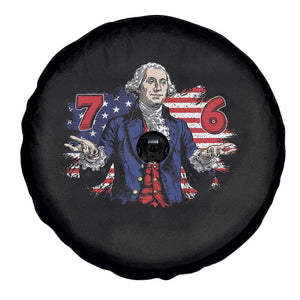 Funny George Washington 67 Spare Tire Cover Six Seven Meme Gen Alpha Slang TS11 Print Your Wear