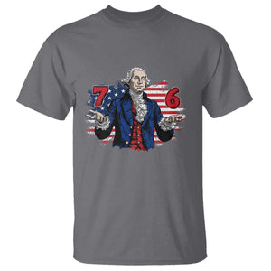 Funny George Washington 67 T Shirt Six Seven Meme Gen Alpha Slang TS11 Charcoal Print Your Wear