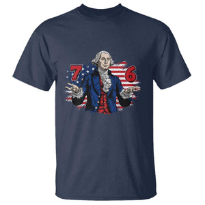 Funny George Washington 67 T Shirt Six Seven Meme Gen Alpha Slang TS11 Navy Print Your Wear
