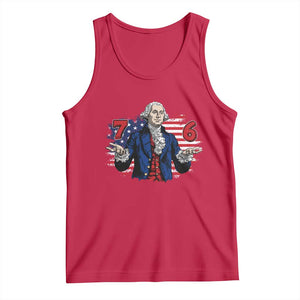 Funny George Washington 67 Tank Top Six Seven Meme Gen Alpha Slang TS11 Red Print Your Wear
