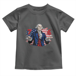 Funny George Washington 67 Toddler T Shirt Six Seven Meme Gen Alpha Slang TS11 Dark Heather Print Your Wear