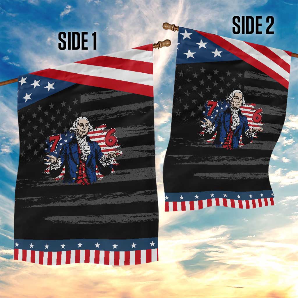 Funny George Washington 67 Patriotic Garden Flag Six Seven Meme Gen Alpha Slang TS11 Print Your Wear