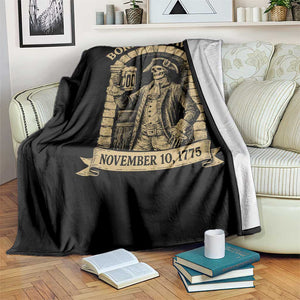 Funny Born In A Tavern Throw Blanket 250th Birthday Military TS11 Print Your Wear