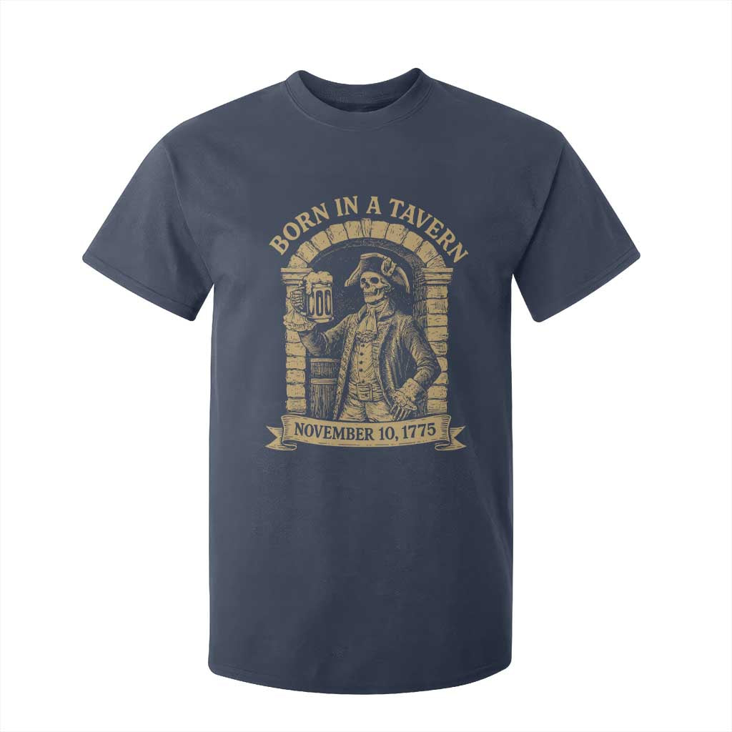 Funny Born In A Tavern T Shirt For Kid 250th Birthday Military TS11 Navy Print Your Wear