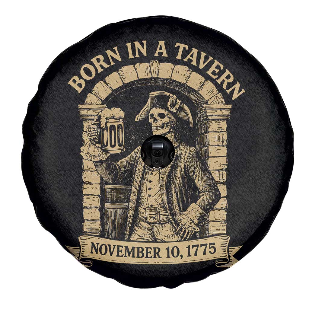 Funny Born In A Tavern Spare Tire Cover 250th Birthday Military TS11 Print Your Wear