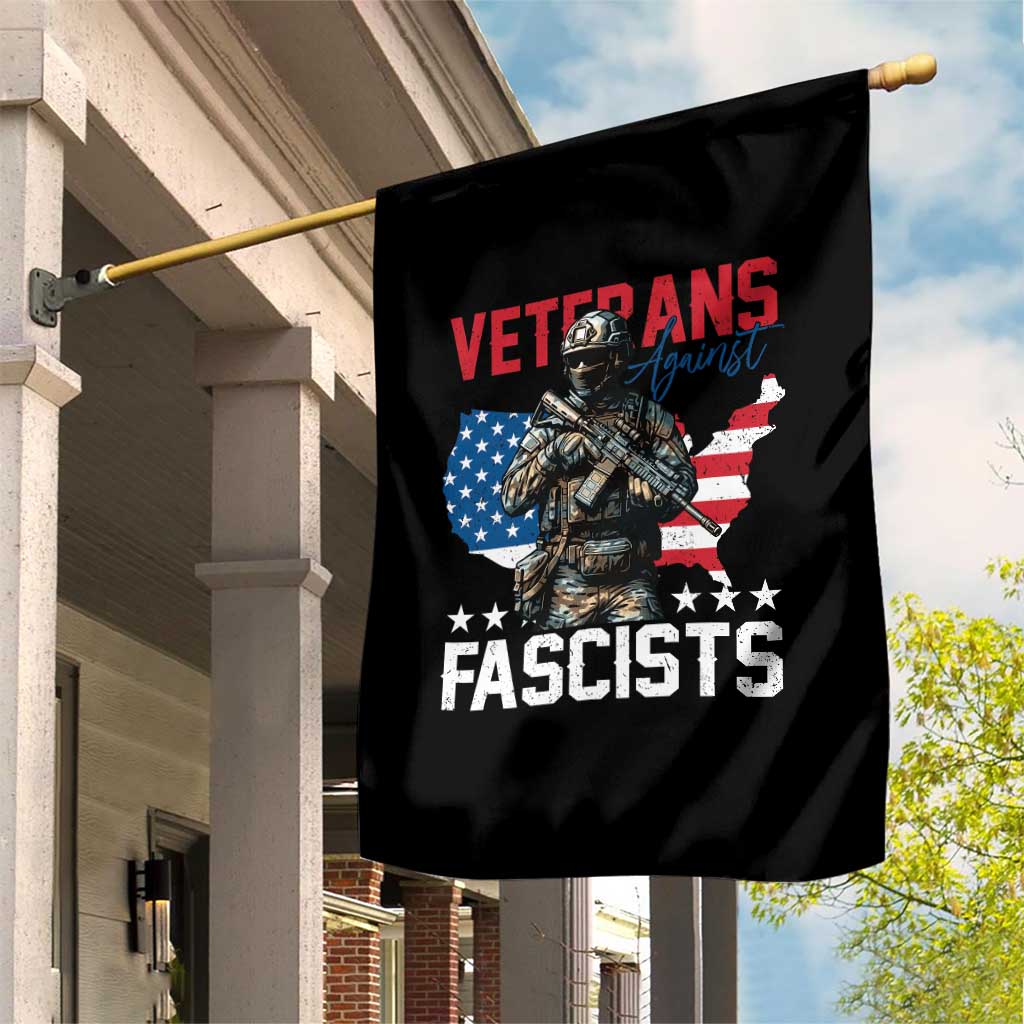 Veterans Against Fascists Garden Flag Patriotic Soldier Vintage American Flag TS11 Print Your Wear