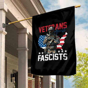 Veterans Against Fascists Garden Flag Patriotic Soldier Vintage American Flag - Print Your Wear