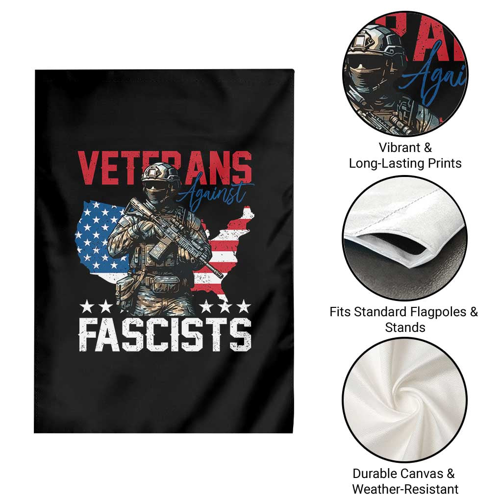 Veterans Against Fascists Garden Flag Patriotic Soldier Vintage American Flag TS11 Print Your Wear