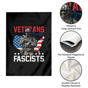 Veterans Against Fascists Garden Flag Patriotic Soldier Vintage American Flag - Print Your Wear
