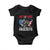 Veterans Against Fascists Baby Onesie Patriotic Soldier Vintage American Flag - Print Your Wear