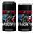 Veterans Against Fascists 4 in 1 Can Cooler Tumbler Patriotic Soldier Vintage American Flag - Print Your Wear