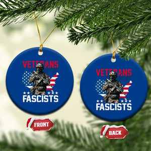 Veterans Against Fascists Ceramic Ornament Patriotic Soldier Vintage American Flag TS11 1pc Blue Print Your Wear