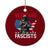 Veterans Against Fascists Ceramic Ornament Patriotic Soldier Vintage American Flag TS11 1pc Red Print Your Wear