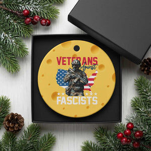 Veterans Against Fascists Ceramic Ornament Patriotic Soldier Vintage American Flag TS11 1pc Yellow Cheese Print Your Wear